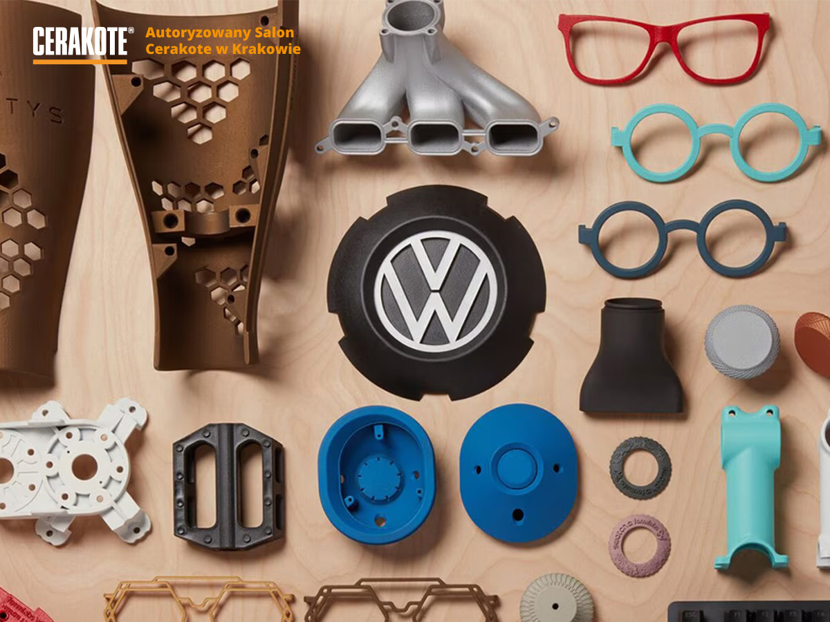 Malowanie Cerakote na częściach CNC