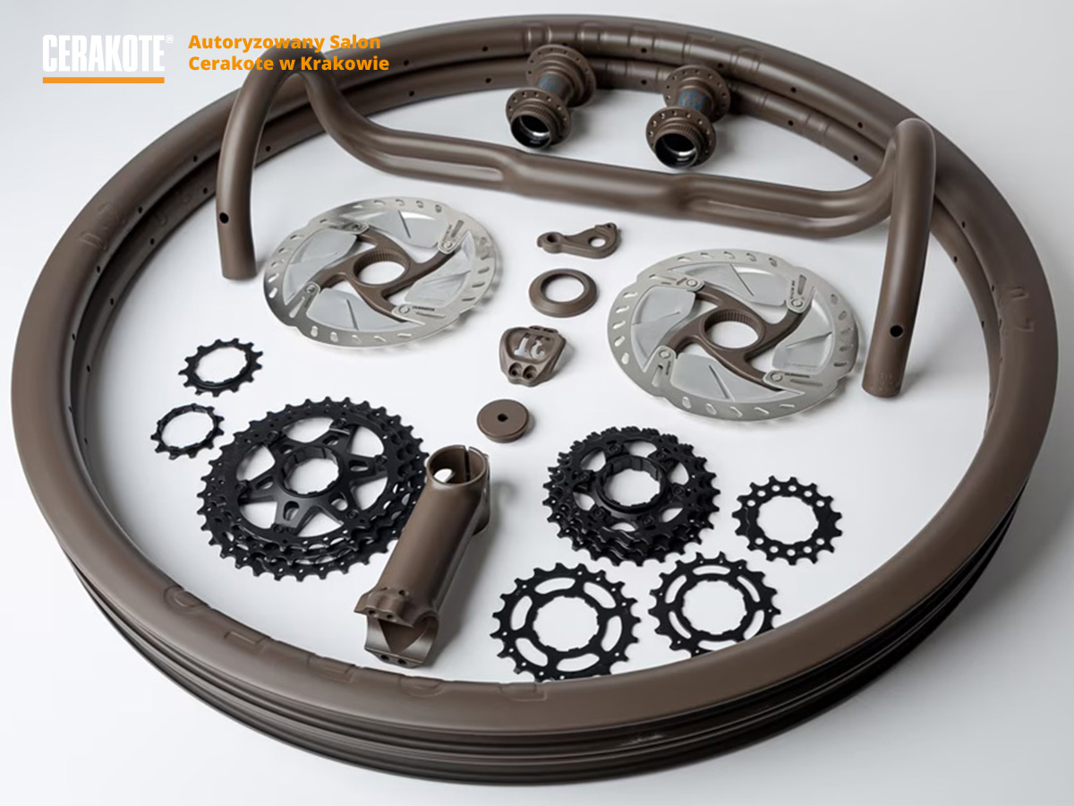 Ochrona komponentów rowerowych - aplikacja Cerakote